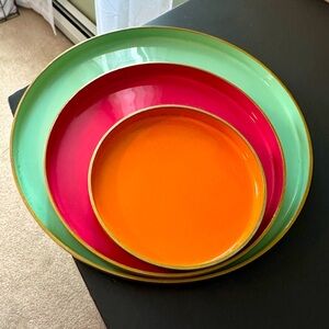 Colorful Nested Storage Trays